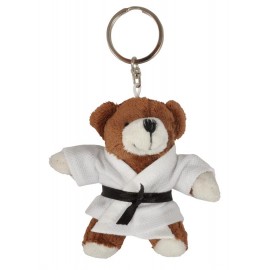 Brown Bear in Judo Gi Keychain