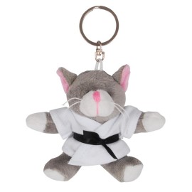 Cat in Judo Gi Keychain