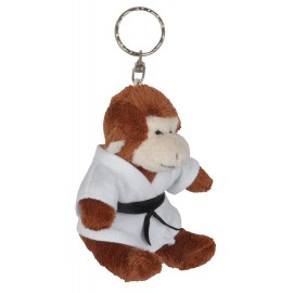 Monkey in Judo Gi Keychain